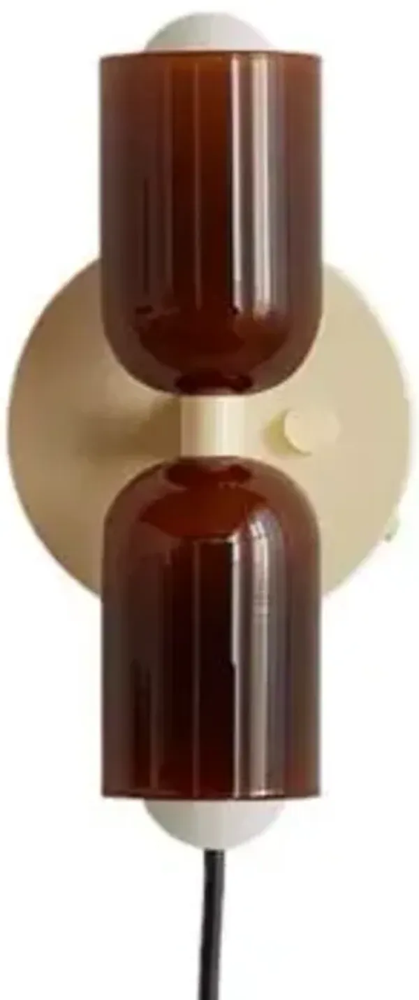 Chromatic Glass Up Down Wall Sconce