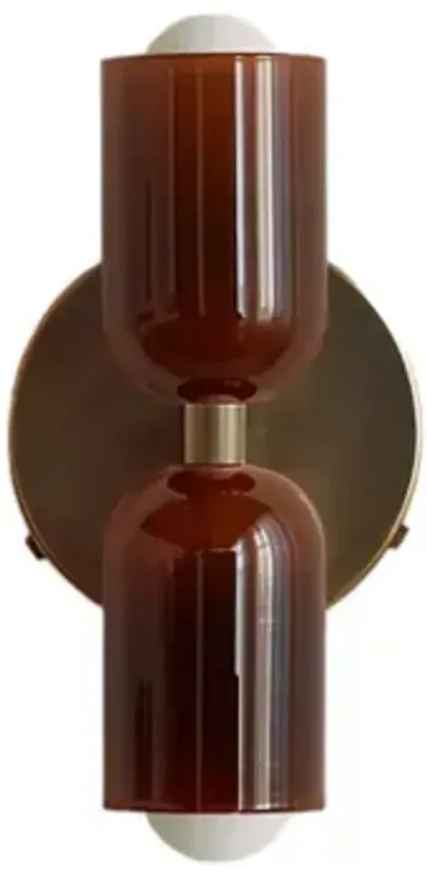 Chromatic Glass Up Down Wall Sconce