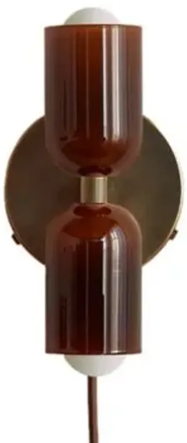 Chromatic Glass Up Down Wall Sconce