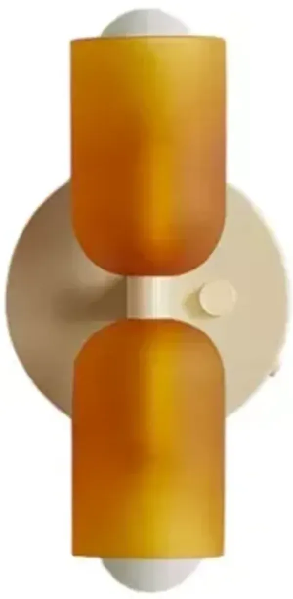 Chromatic Glass Up Down Wall Sconce