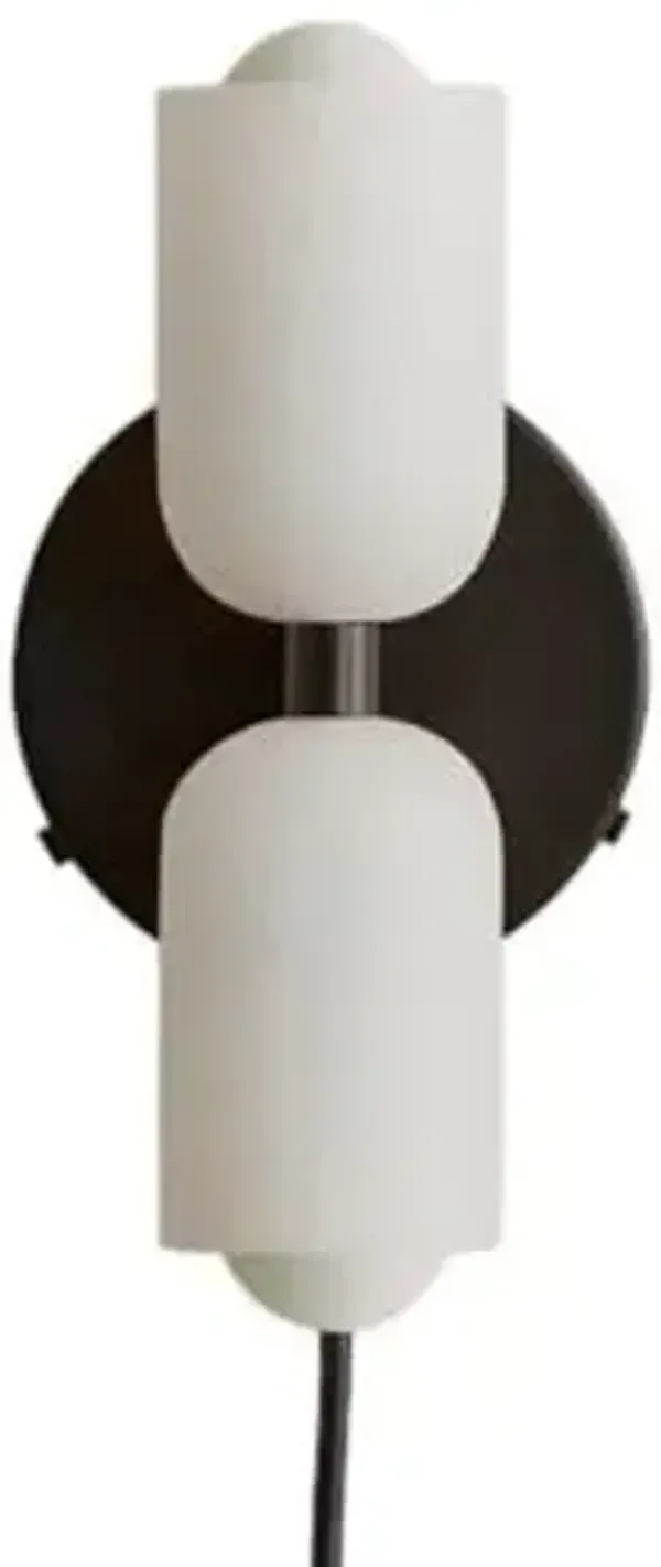 Chromatic Glass Up Down Wall Sconce