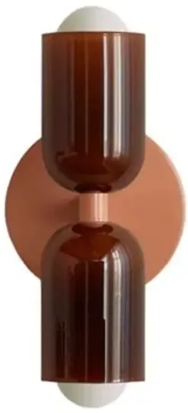 Chromatic Glass Up Down Slim Wall Sconce