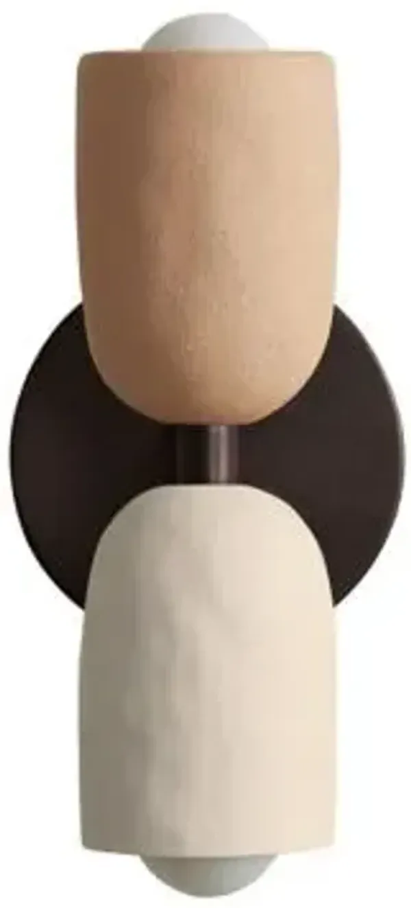 Ceramic Up Down Slim Wall Sconce