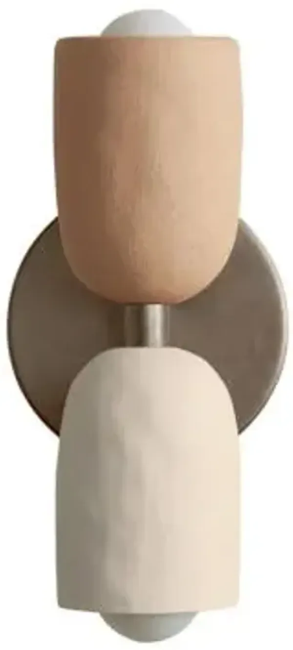 Ceramic Up Down Slim Wall Sconce