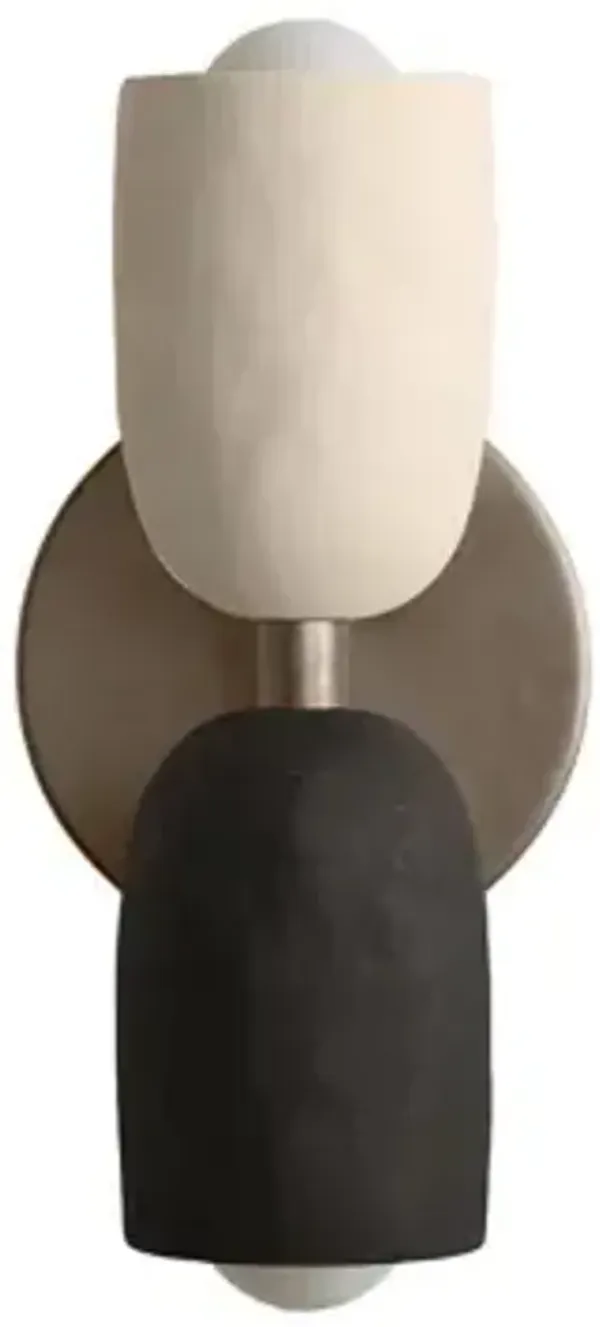 Ceramic Up Down Slim Wall Sconce
