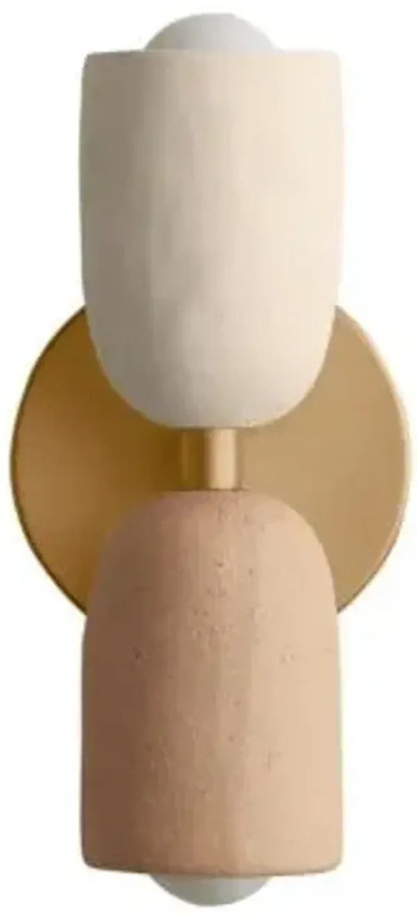 Ceramic Up Down Slim Wall Sconce