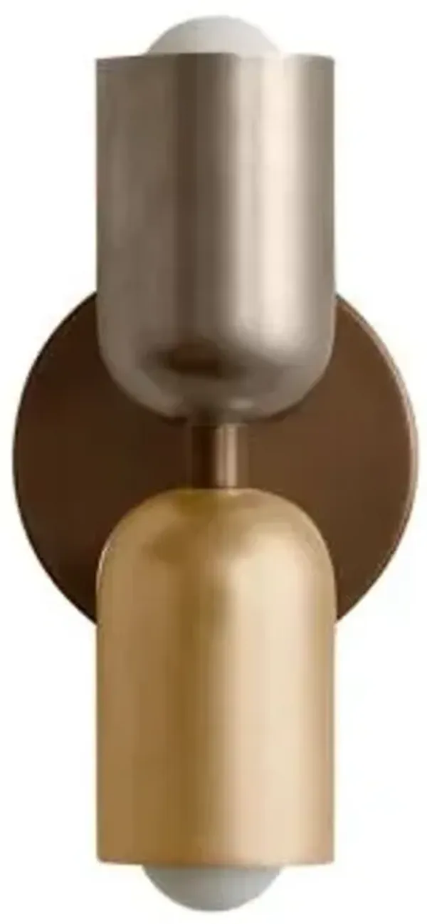 Brass Up Down Slim Wall Sconce