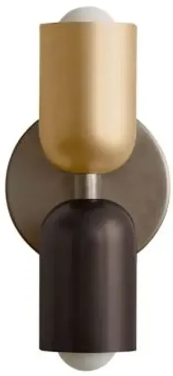 Brass Up Down Slim Wall Sconce