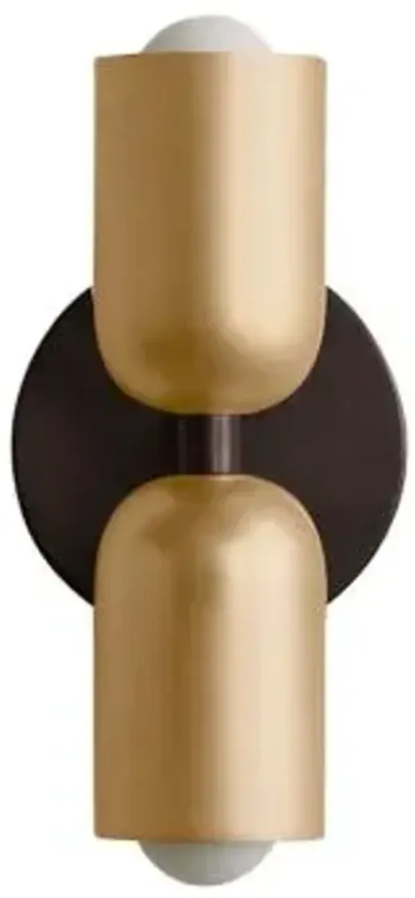 Brass Up Down Slim Wall Sconce
