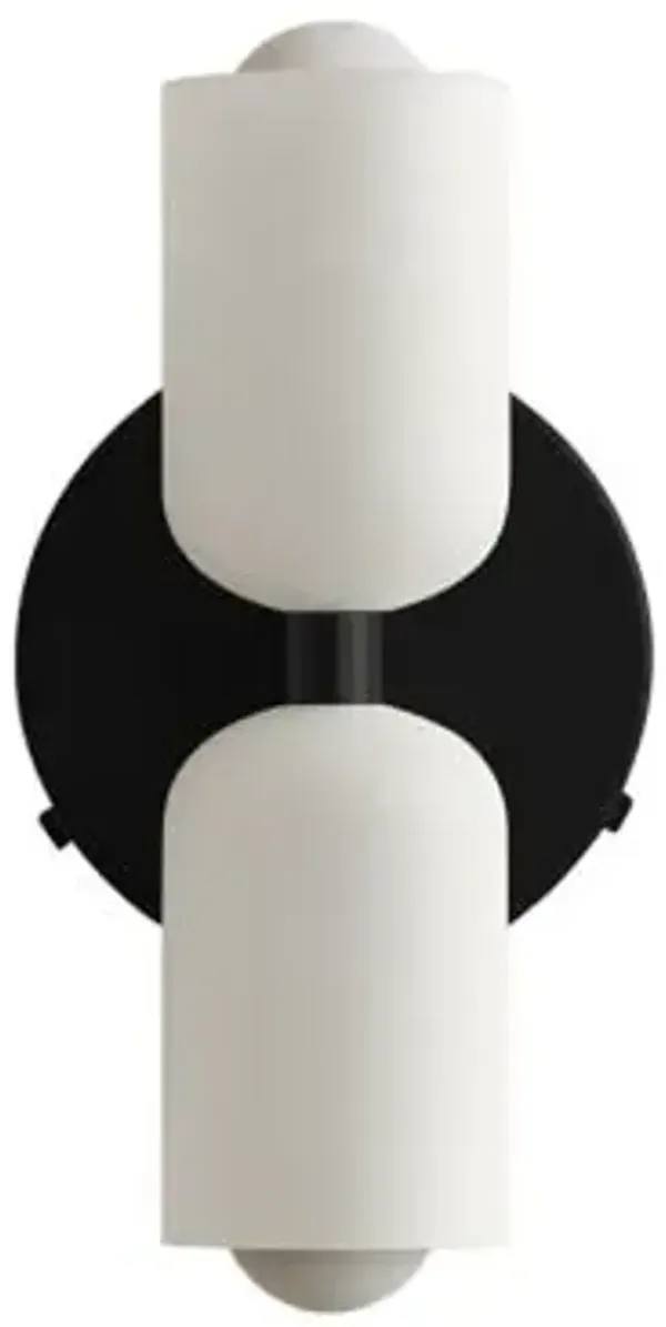 Glass Up Down Wall Sconce