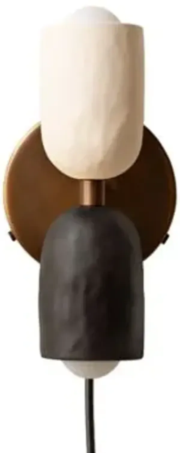 Ceramic Up Down Wall Sconce