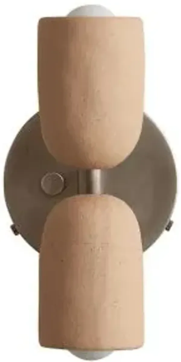 Ceramic Up Down Wall Sconce