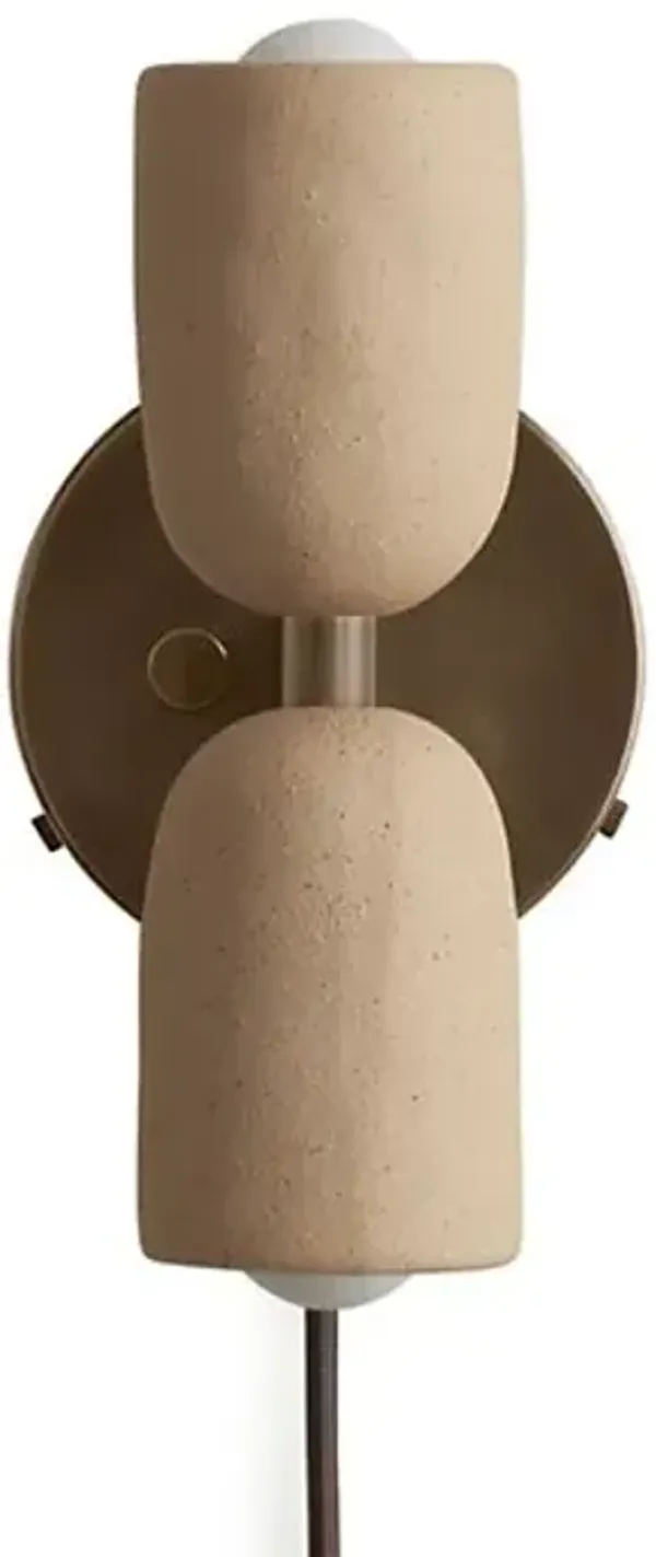 Ceramic Up Down Wall Sconce