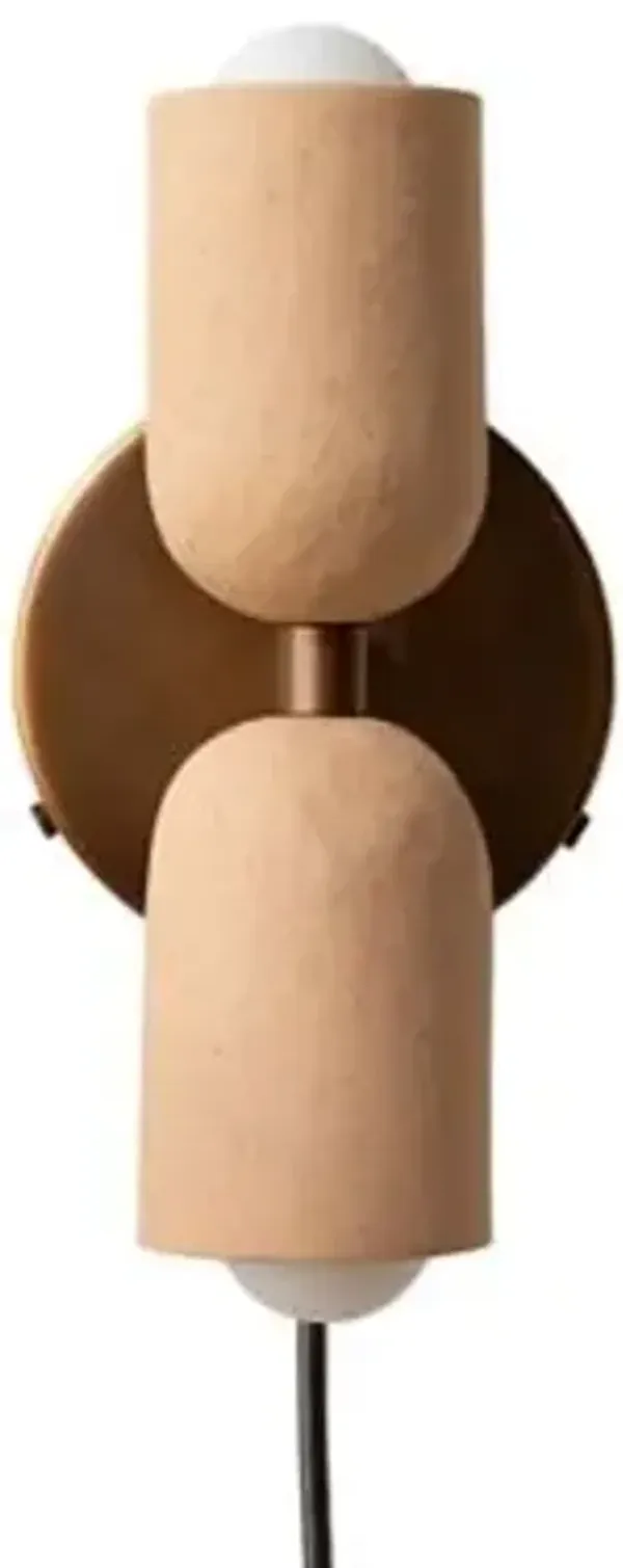 Ceramic Up Down Wall Sconce