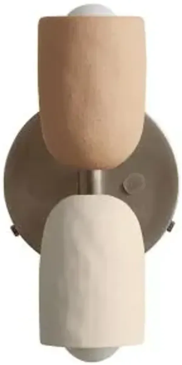 Ceramic Up Down Wall Sconce