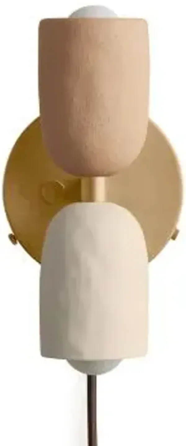 Ceramic Up Down Wall Sconce