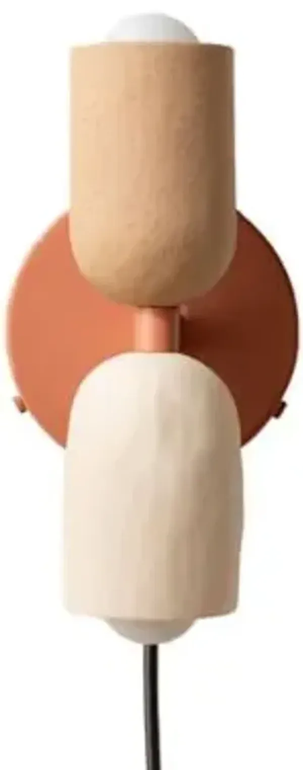 Ceramic Up Down Wall Sconce