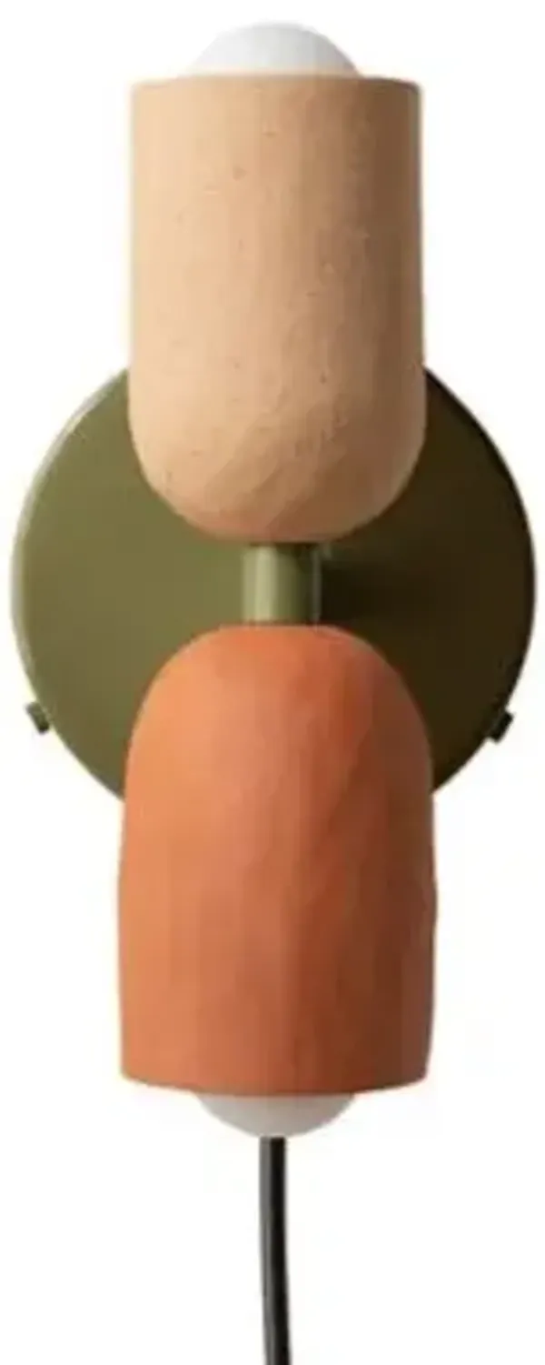 Ceramic Up Down Wall Sconce