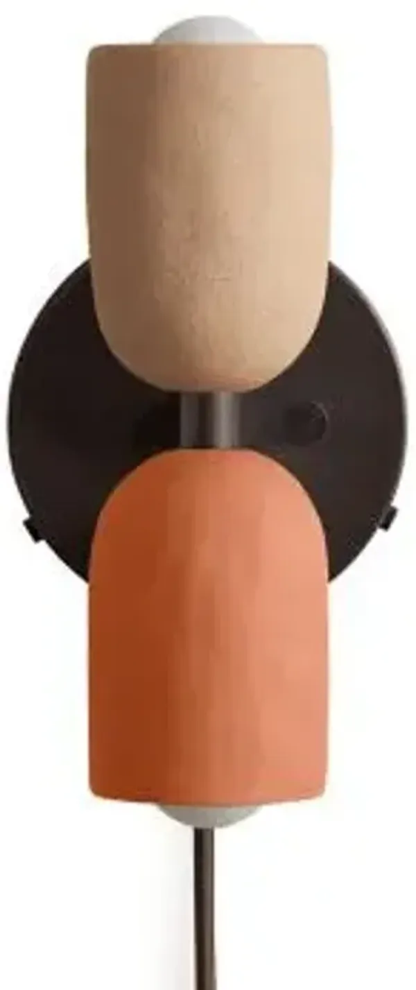 Ceramic Up Down Wall Sconce