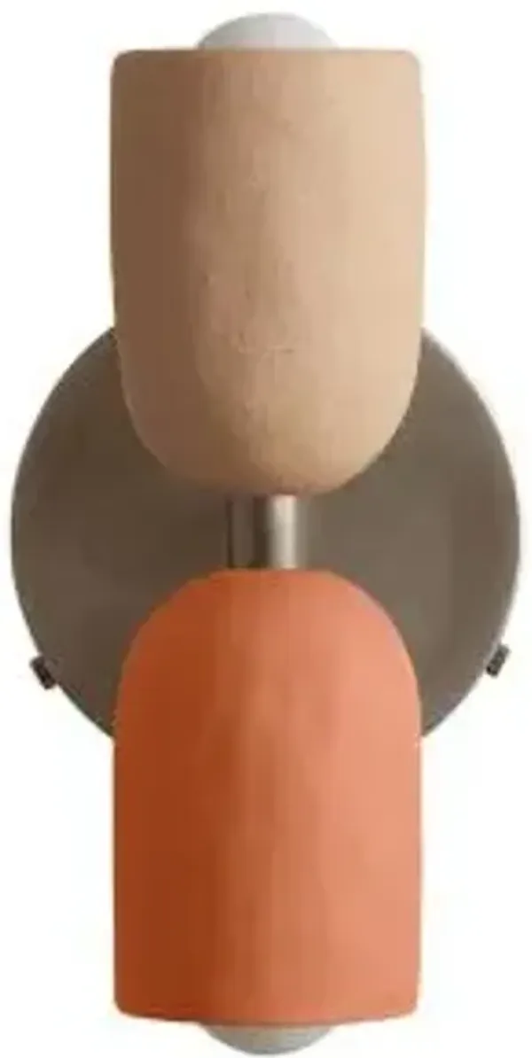 Ceramic Up Down Wall Sconce