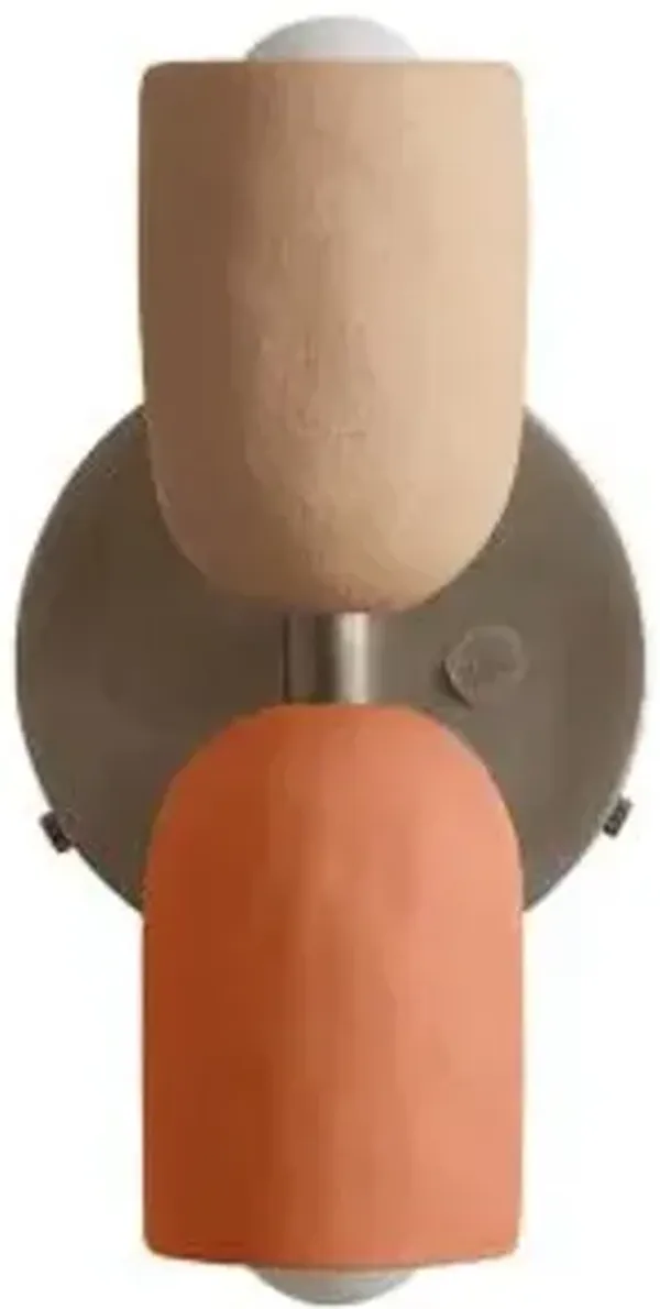 Ceramic Up Down Wall Sconce