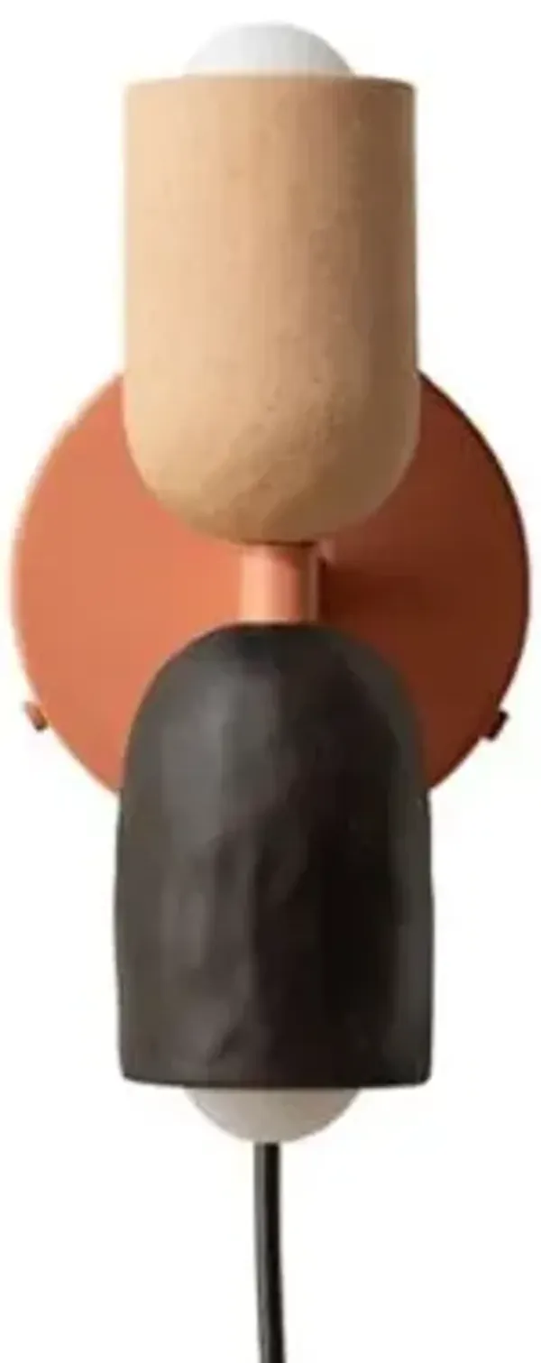 Ceramic Up Down Wall Sconce