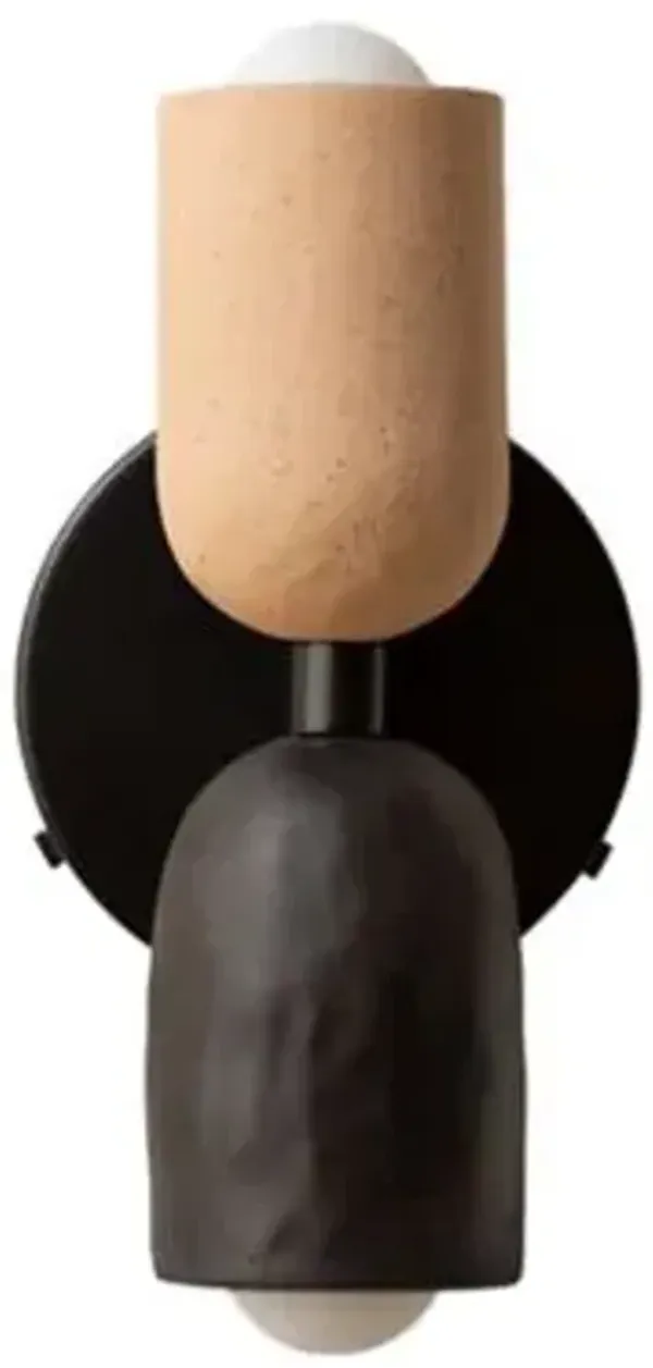 Ceramic Up Down Wall Sconce