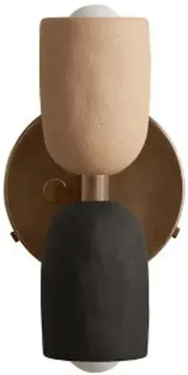 Ceramic Up Down Wall Sconce