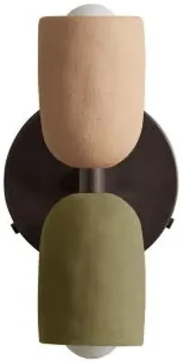 Ceramic Up Down Wall Sconce