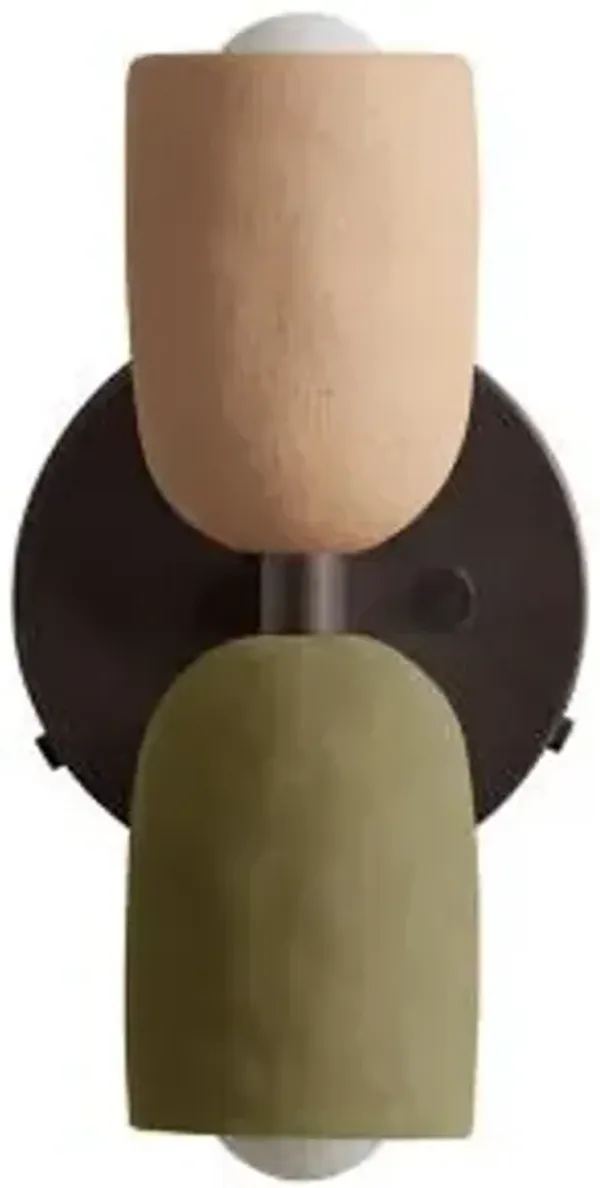 Ceramic Up Down Wall Sconce