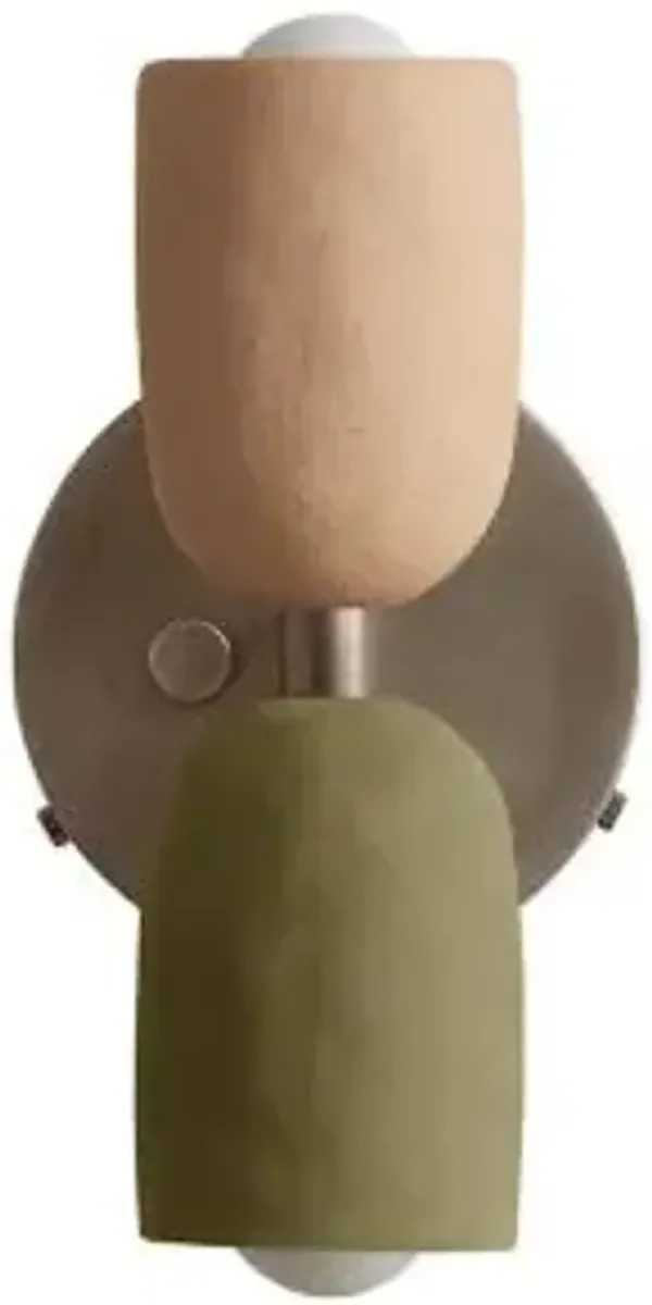 Ceramic Up Down Wall Sconce