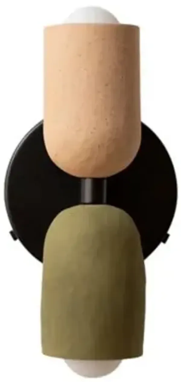 Ceramic Up Down Wall Sconce