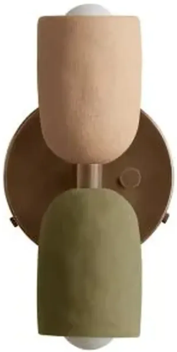 Ceramic Up Down Wall Sconce