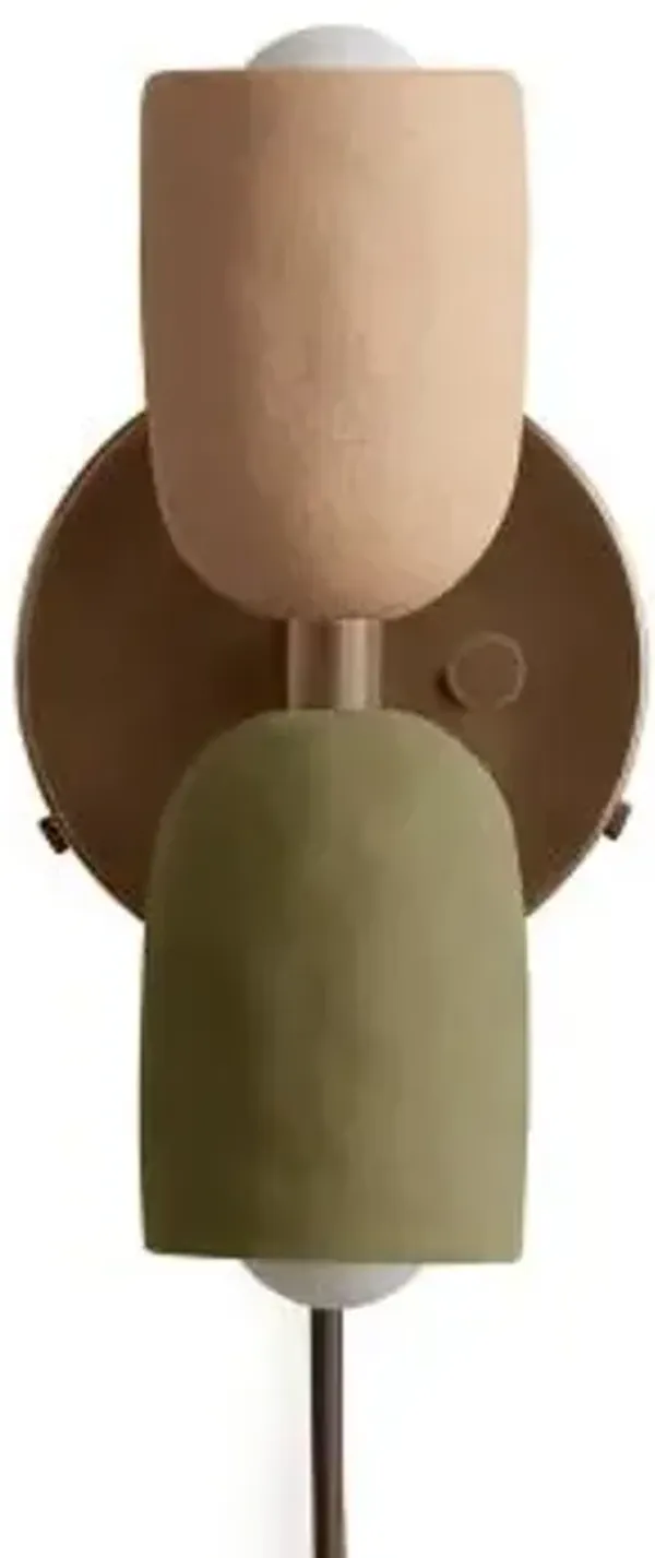 Ceramic Up Down Wall Sconce