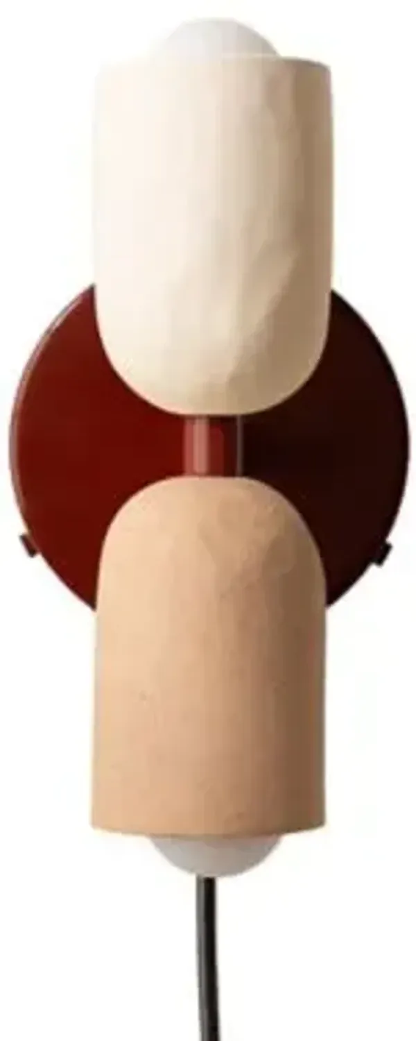 Ceramic Up Down Wall Sconce