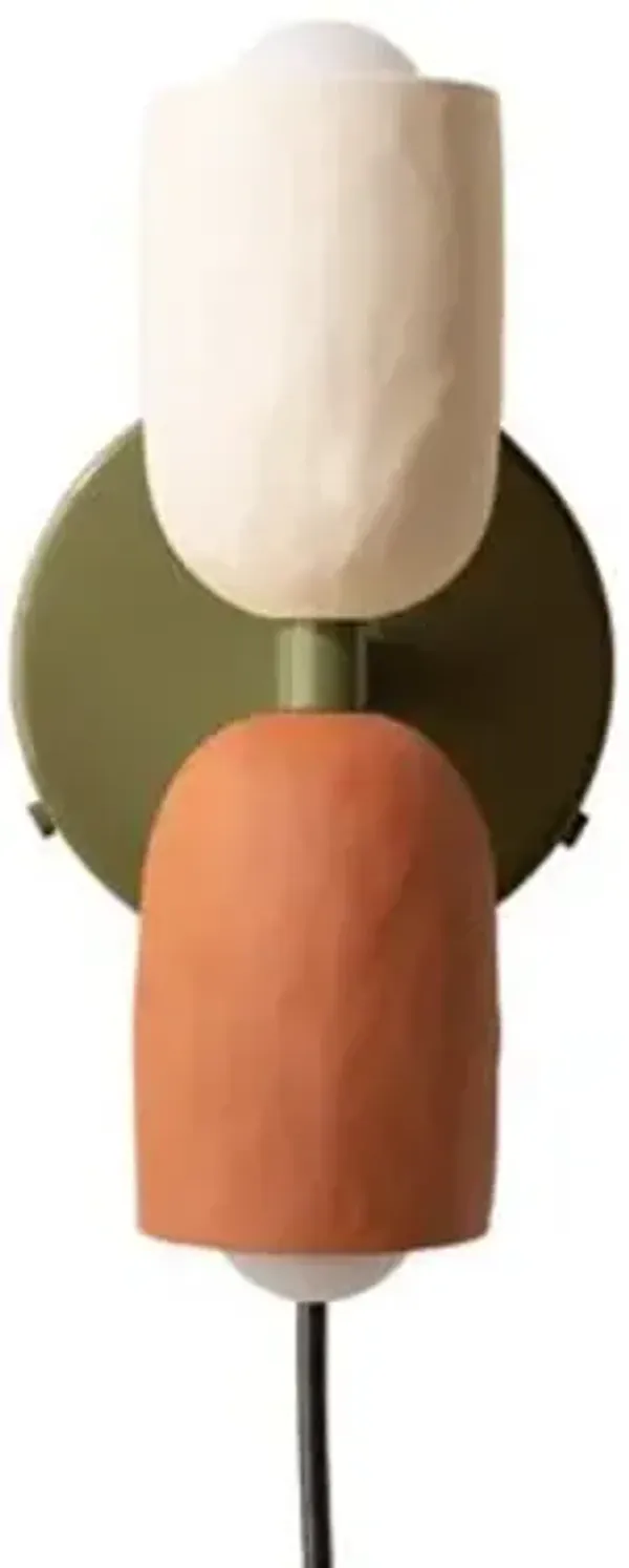 Ceramic Up Down Wall Sconce