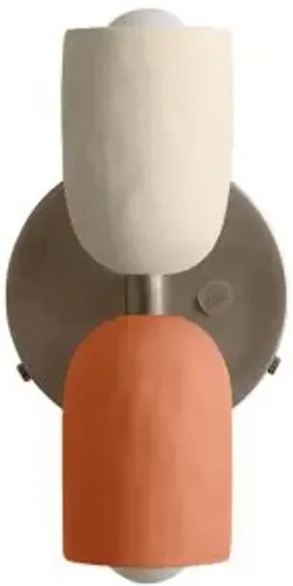 Ceramic Up Down Wall Sconce