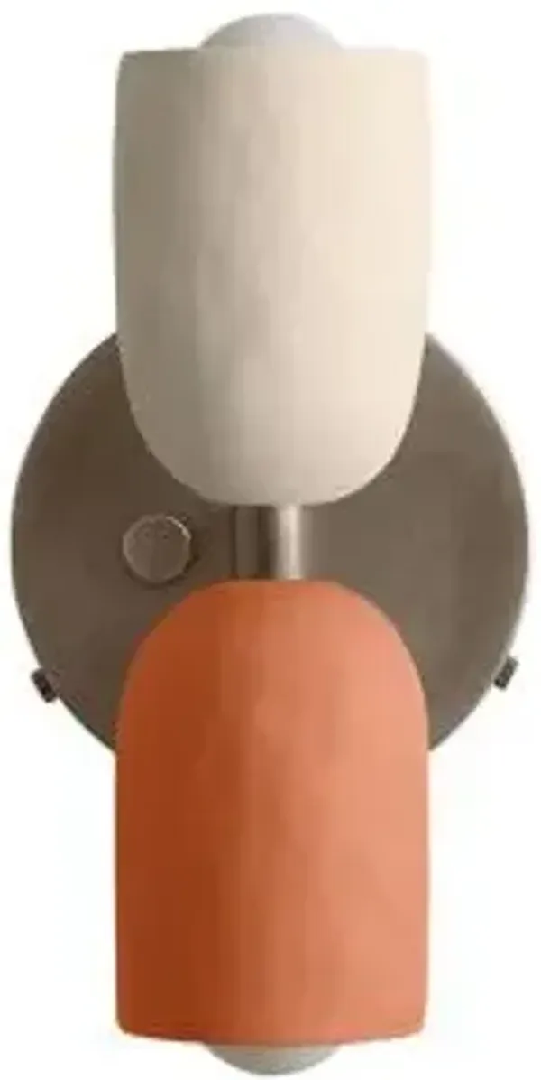 Ceramic Up Down Wall Sconce