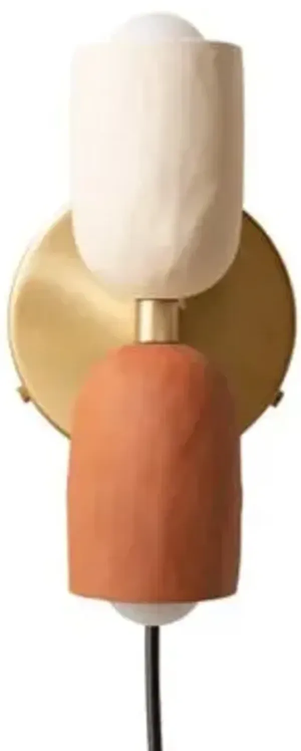 Ceramic Up Down Wall Sconce