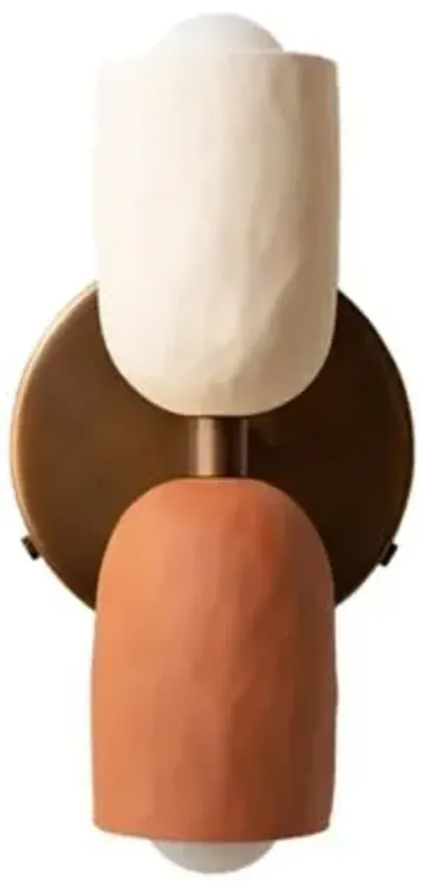 Ceramic Up Down Wall Sconce