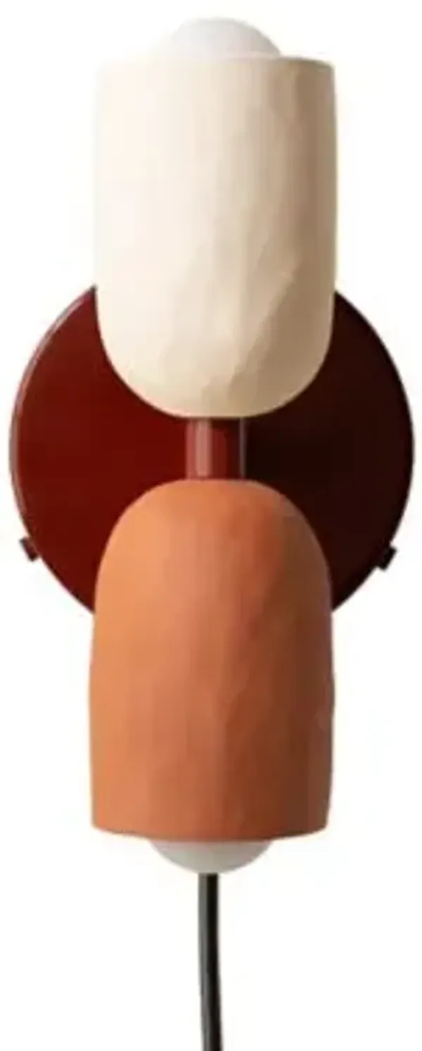 Ceramic Up Down Wall Sconce