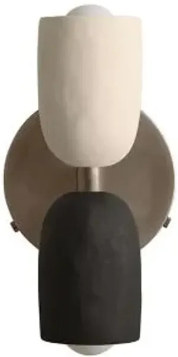 Ceramic Up Down Wall Sconce