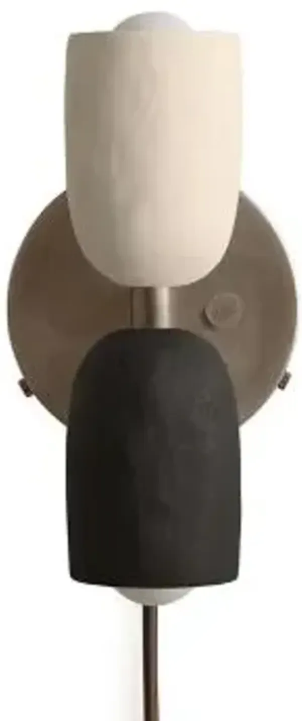 Ceramic Up Down Wall Sconce