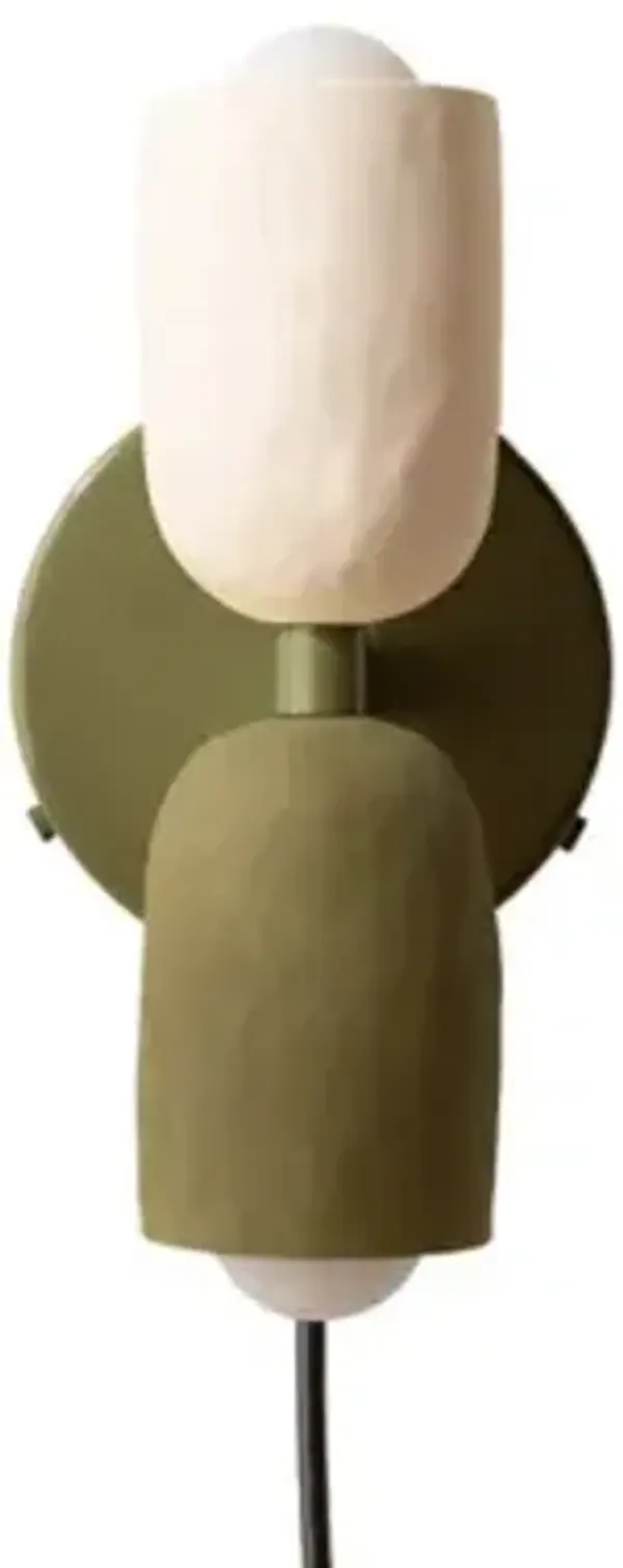Ceramic Up Down Wall Sconce