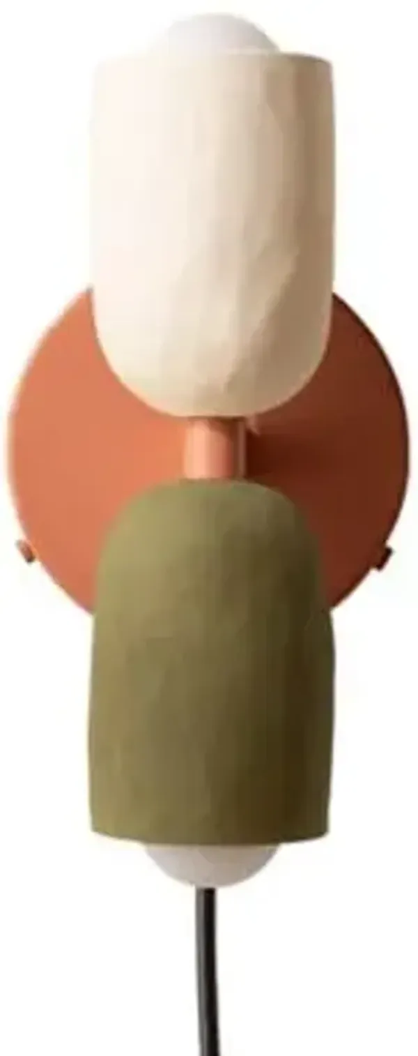 Ceramic Up Down Wall Sconce