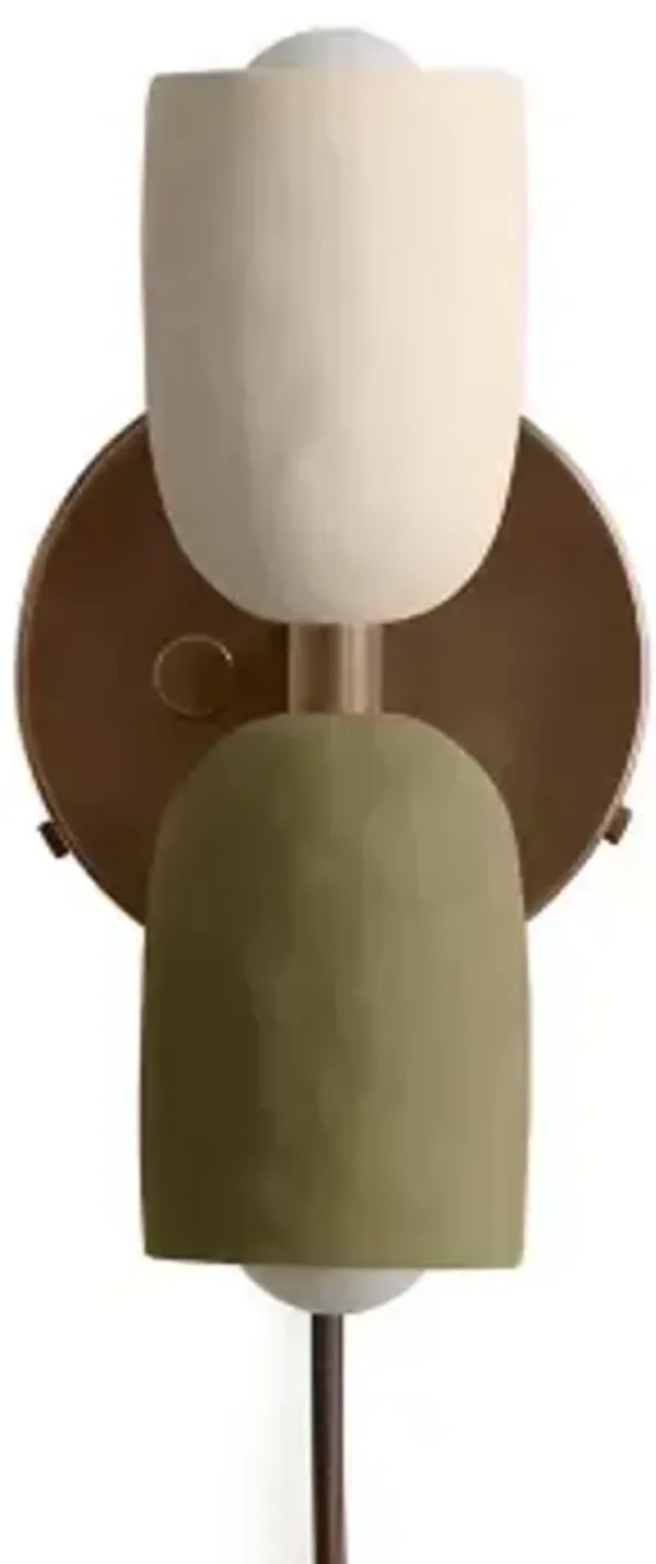 Ceramic Up Down Wall Sconce