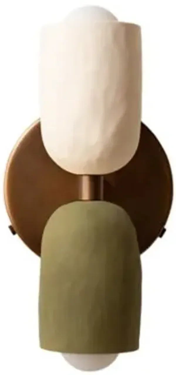 Ceramic Up Down Wall Sconce