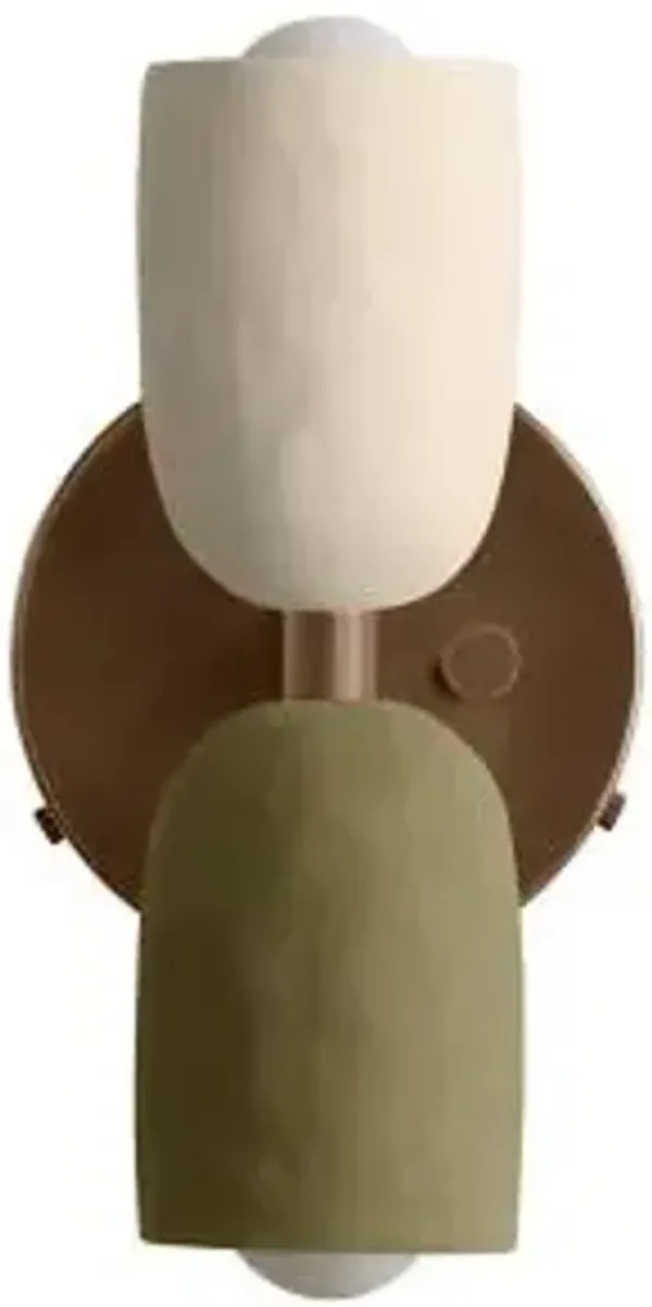 Ceramic Up Down Wall Sconce