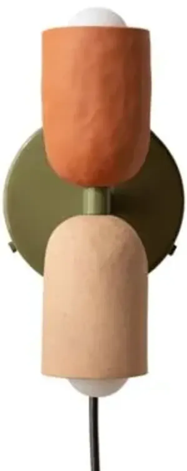 Ceramic Up Down Wall Sconce