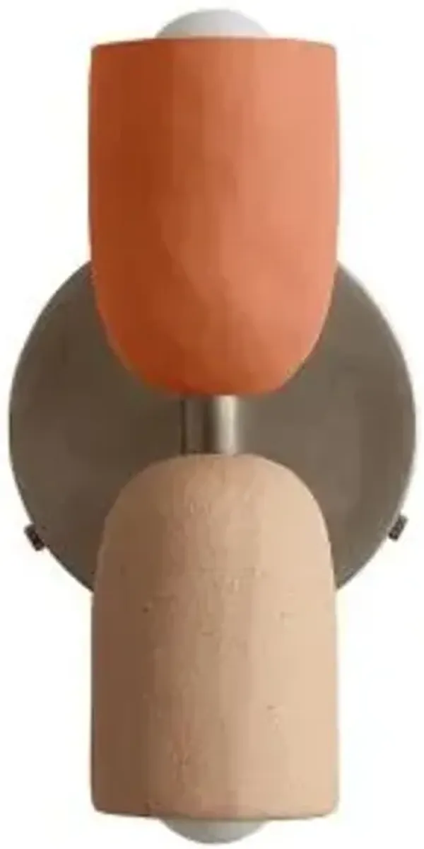 Ceramic Up Down Wall Sconce